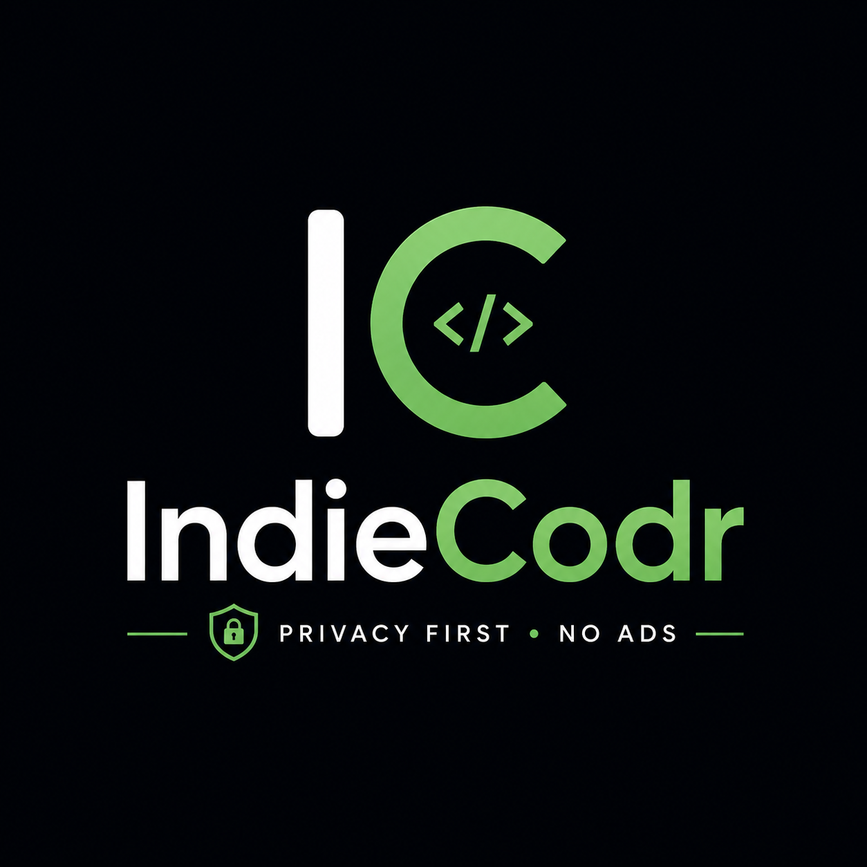 IndieCodr logo - Privacy first, no ads